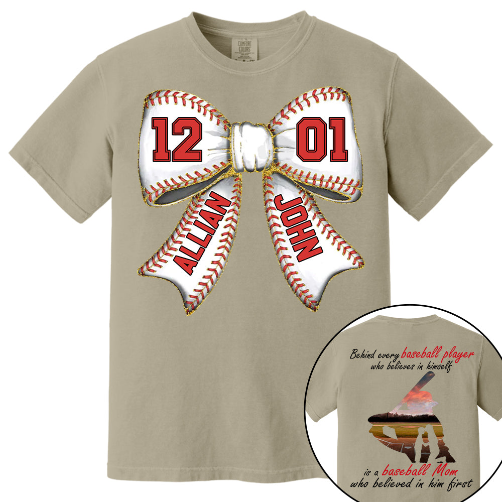 Baseball Mom Shirt, Personalized Baseball Shirt, Gift For Baseball Lover A2110 Vr2 Tm01