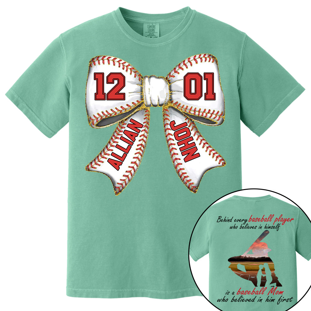 Baseball Mom Shirt, Personalized Baseball Shirt, Gift For Baseball Lover A2110 Vr2 Tm01