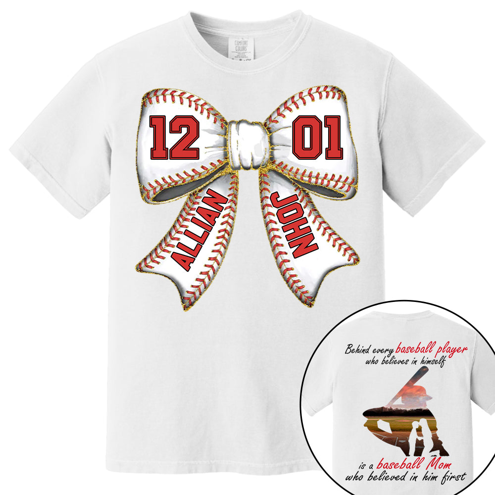 Baseball Mom Shirt, Personalized Baseball Shirt, Gift For Baseball Lover A2110 Vr2 Tm01