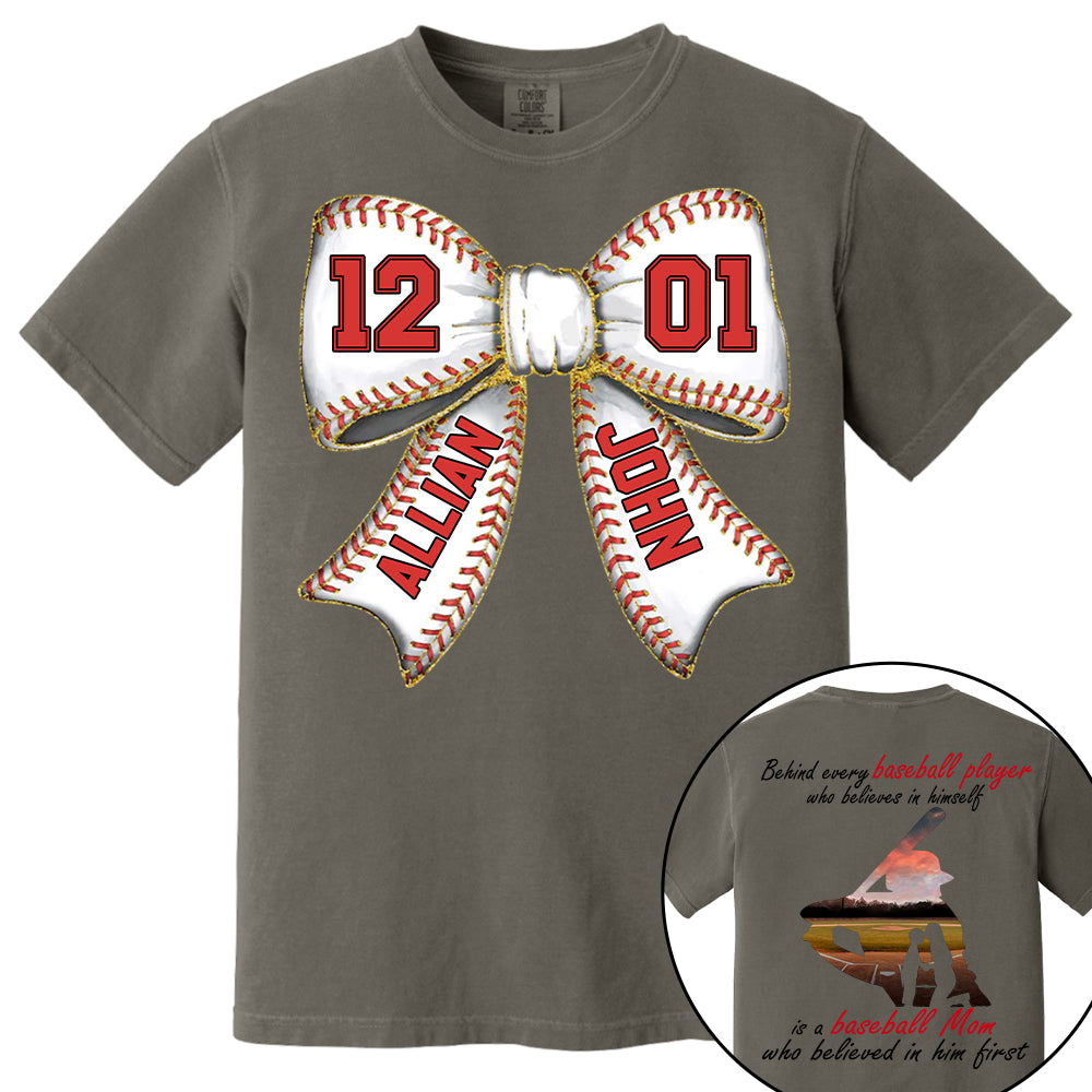 Baseball Mom Shirt, Personalized Baseball Shirt, Gift For Baseball Lover A2110 Vr2 Tm01