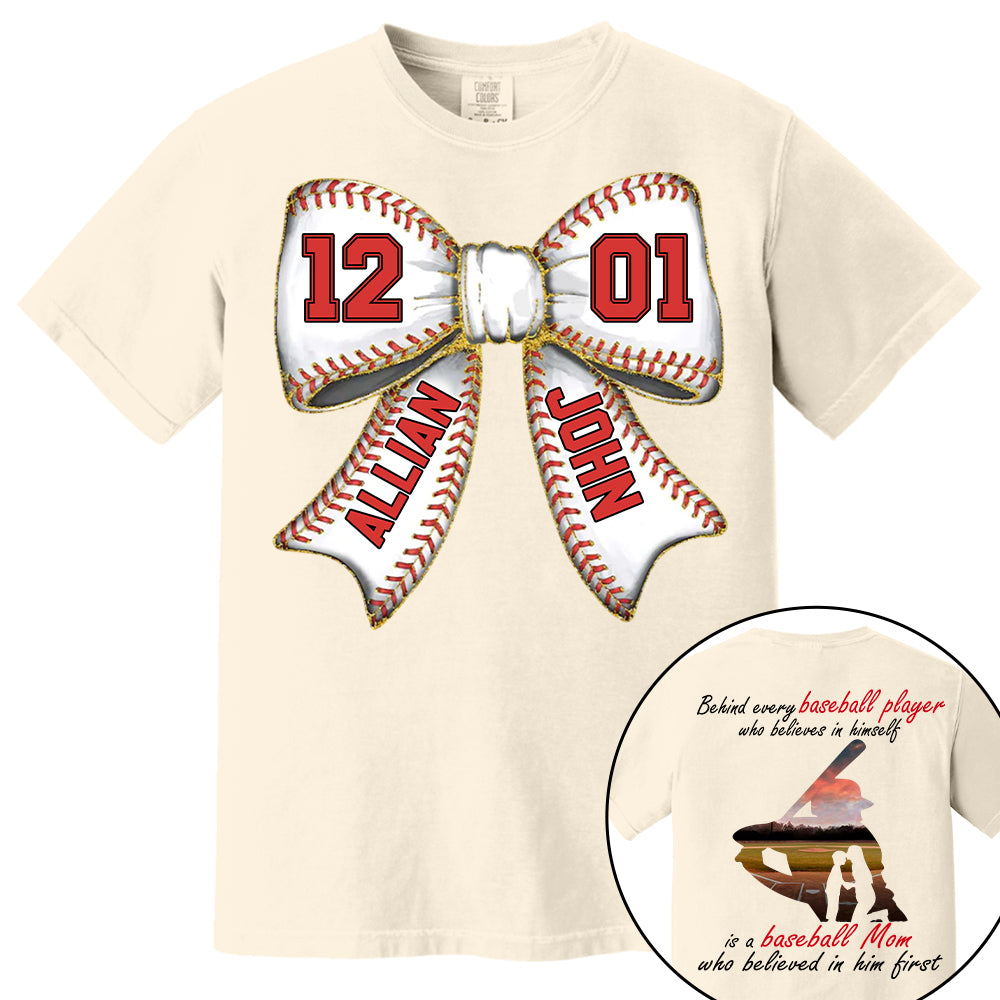 Baseball Mom Shirt, Personalized Baseball Shirt, Gift For Baseball Lover A2110 Vr2 Tm01