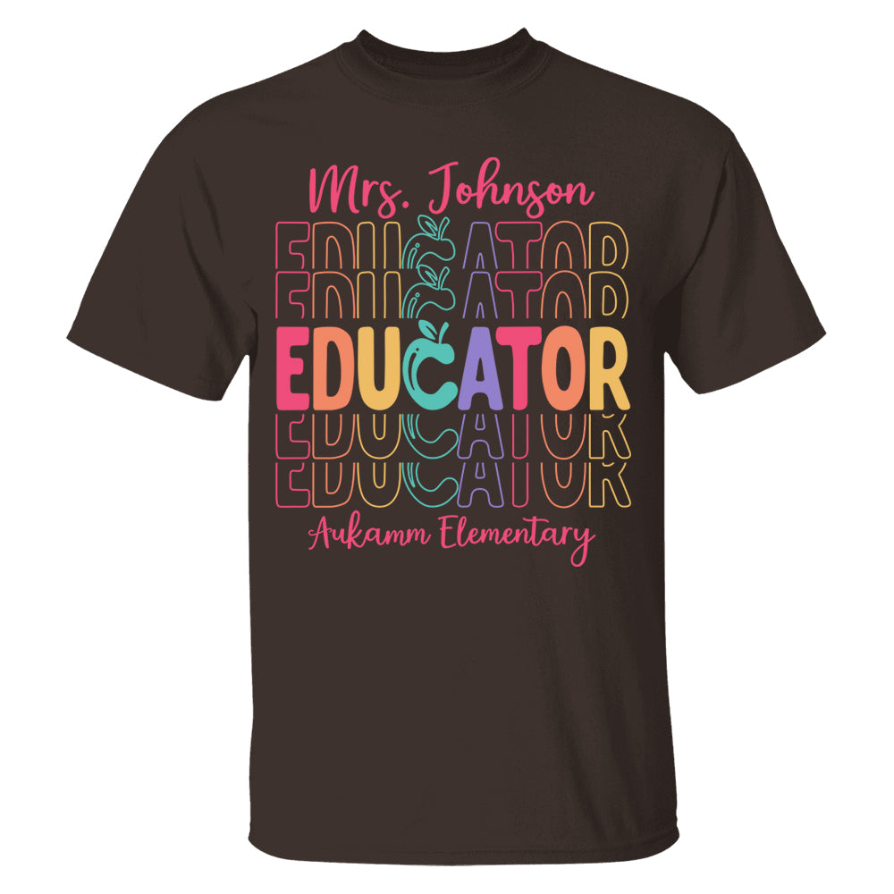 Teacher Back To School Shirt Personalized School Spirit Gift Ph99