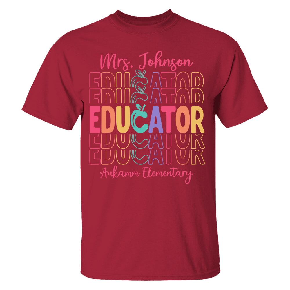Teacher Back To School Shirt Personalized School Spirit Gift Ph99