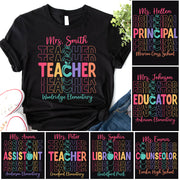 Teacher Back To School Shirt Personalized School Spirit Gift Ph99