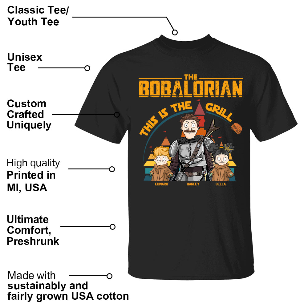The Bobalorian This Is The Gill Personalized Shirt Gift For Dad - Custom Father's Day Gift 2025 Tu24