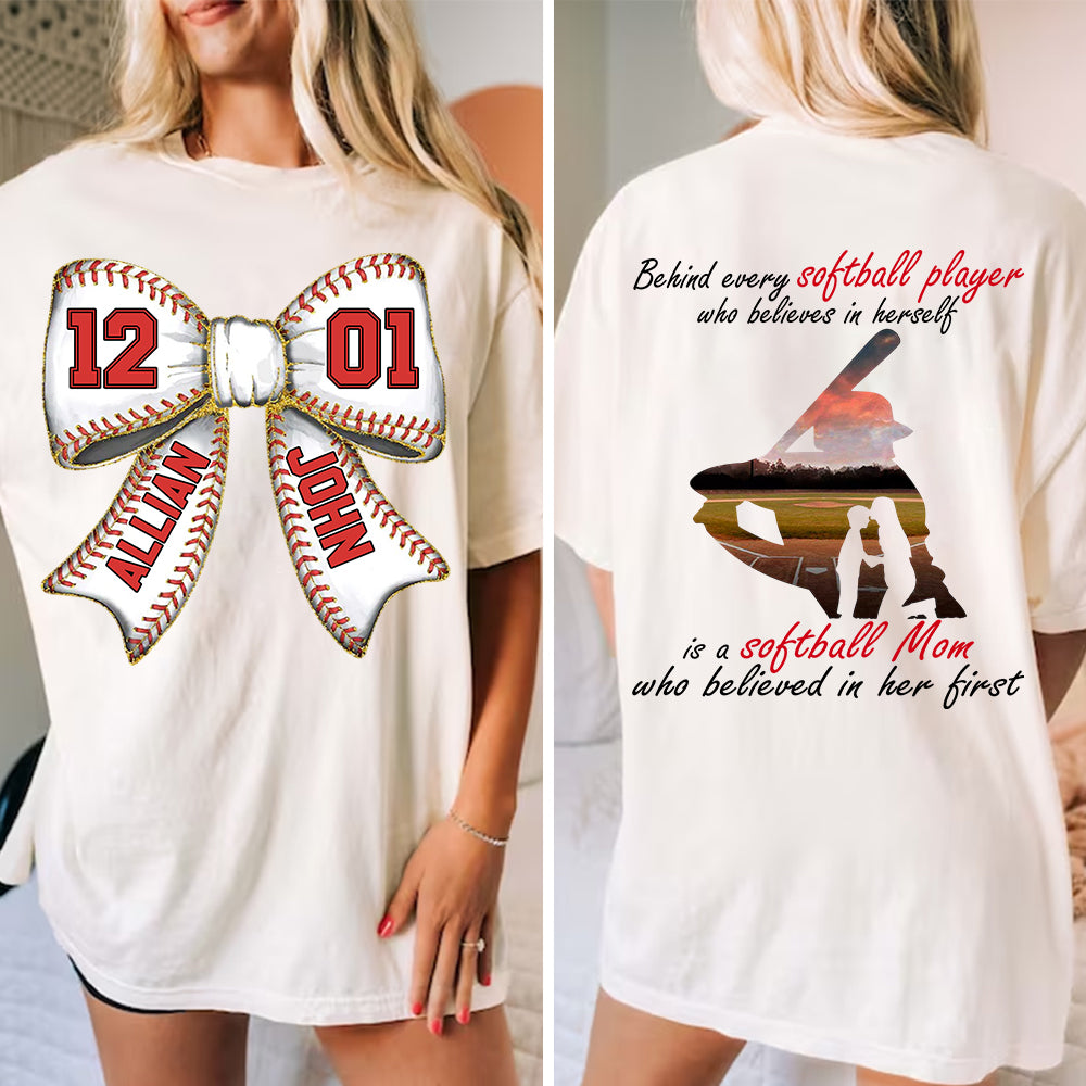 Baseball Mom Shirt, Personalized Baseball Shirt, Gift For Baseball Lover A2110 Vr2 Tm01