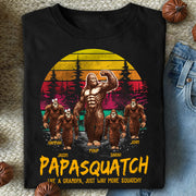 Papasquatch, Like A Grandpa, Just Way More Legendary - Personalized Grandpa Bigfoot Shirt vr2 Nh00