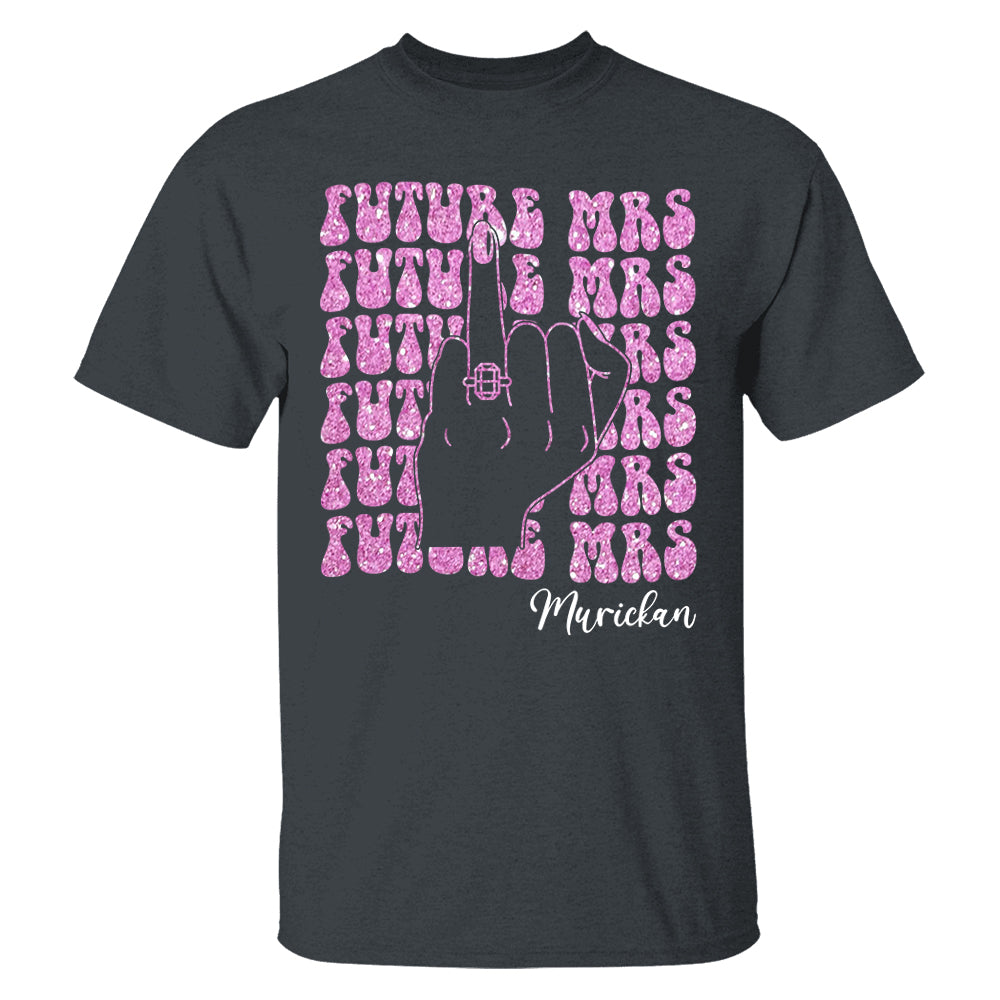 Retro Bachelorette Bride Shirt, Personalized Future Mrs Shirt, Custom Bridal, Bride To Be Shirt, Custom Future Mrs Shirt, Comfort Colors Tee Pt99