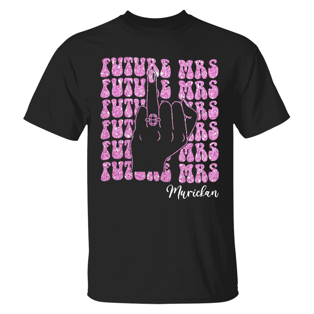 Retro Bachelorette Bride Shirt, Personalized Future Mrs Shirt, Custom Bridal, Bride To Be Shirt, Custom Future Mrs Shirt, Comfort Colors Tee Pt99