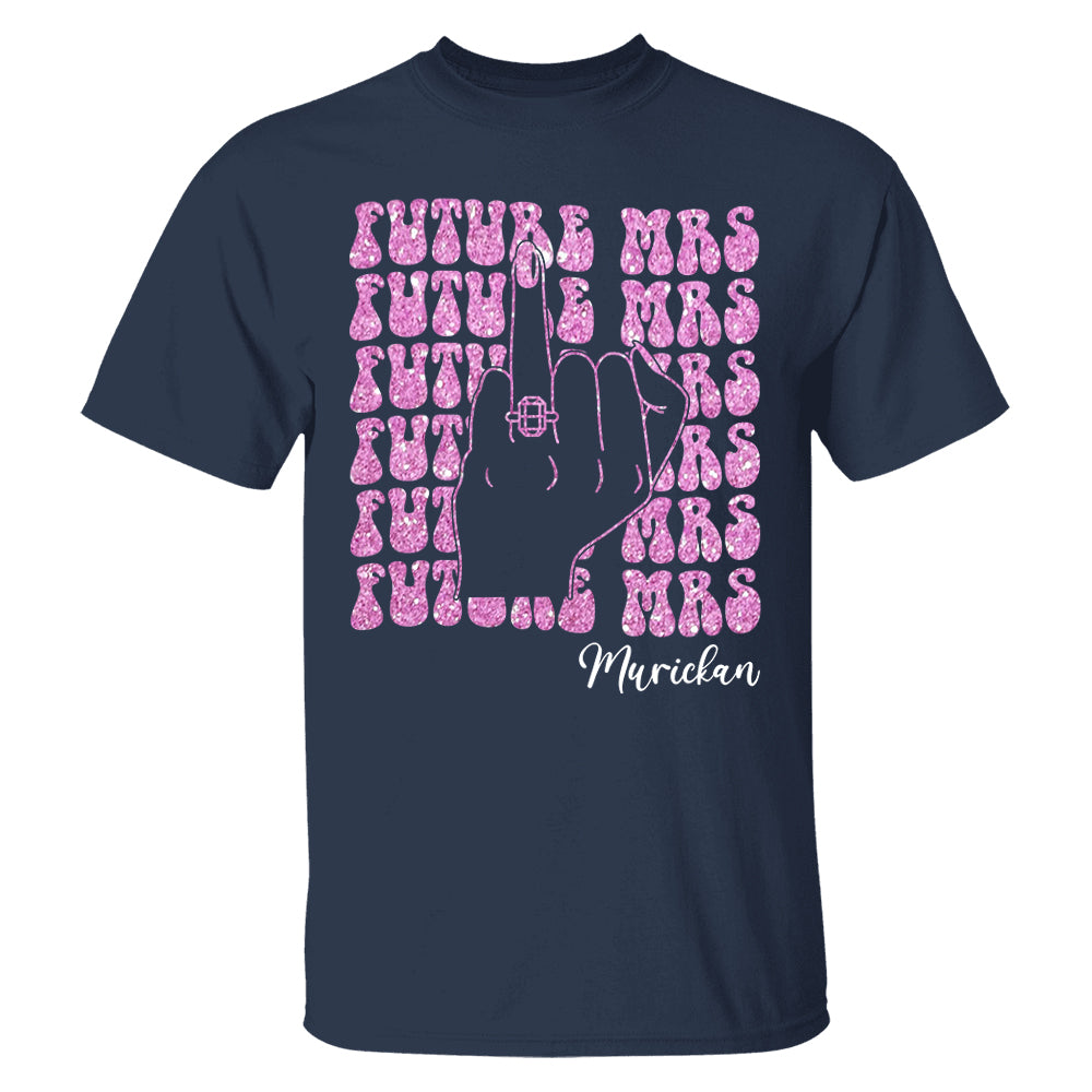 Retro Bachelorette Bride Shirt, Personalized Future Mrs Shirt, Custom Bridal, Bride To Be Shirt, Custom Future Mrs Shirt, Comfort Colors Tee Pt99