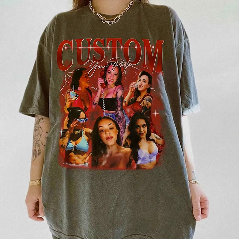 Custom Bootleg Rap Tee, Custom Photo Shirt, Retro Custom Bootleg Rap Tee, Custom Your Photo, Insert Your Design, Vintage Graphic 90s Tshirt