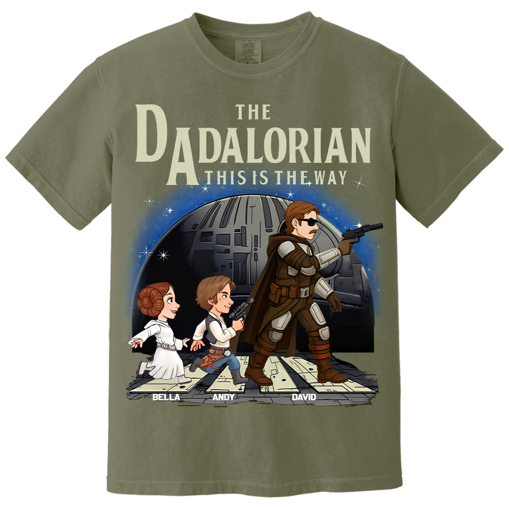The Dadalorian This Is The Way, Personalized Shirt For Dad T1807 Hv01