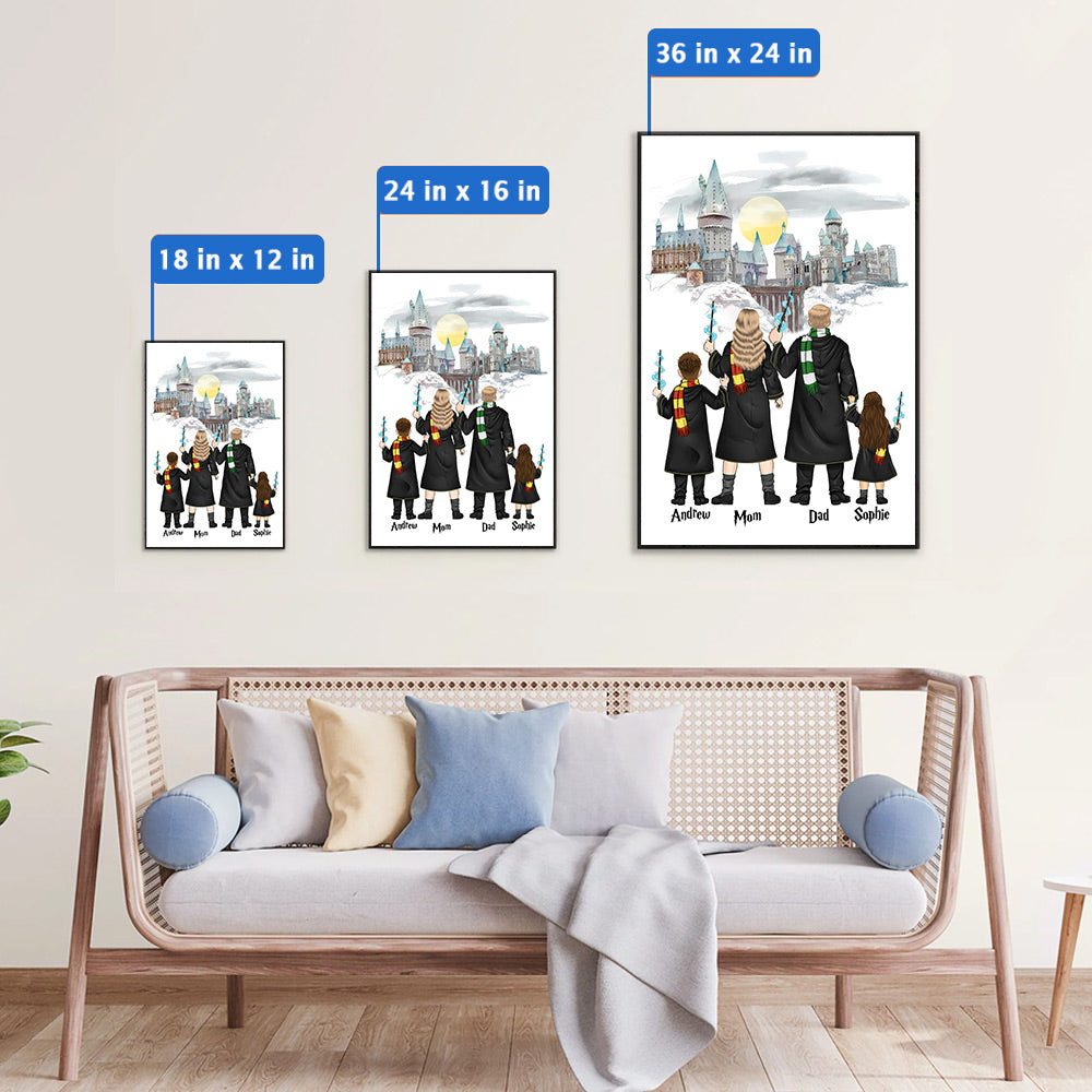 Personalized Wizard School Gift for Family - Personalized Poster Canvas DO98