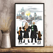 Personalized Wizard School Gift for Family - Personalized Poster Canvas DO98