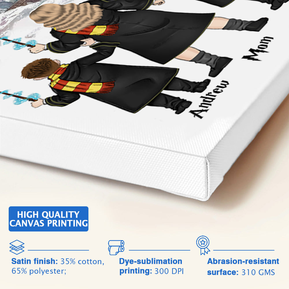 Personalized Wizard School Gift for Family - Personalized Poster Canvas DO98