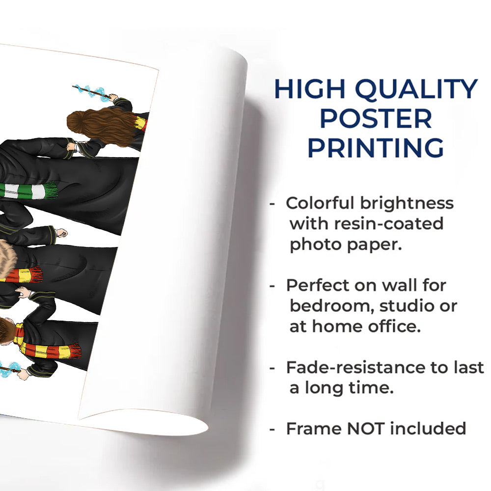 Personalized Wizard School Gift for Family - Personalized Poster Canvas DO98