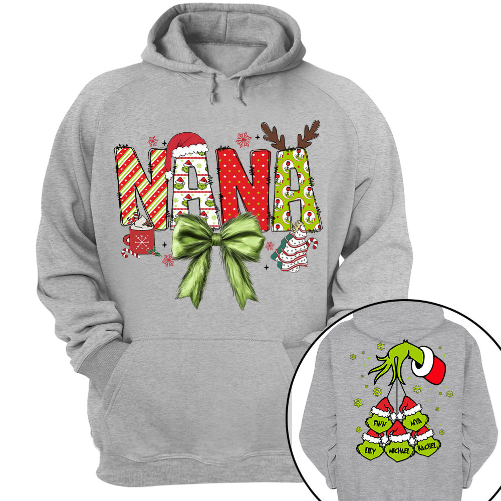 Personalized Mimi Christmas Sweatshirt, Christmas Gigi Grandma Gift Sweatshirt, Nana Mimi Christmas Shirt Tu20