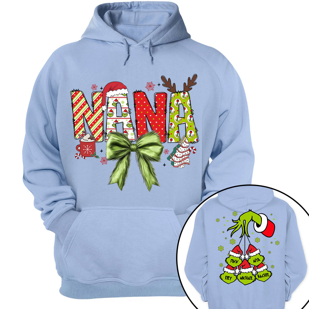 Personalized Mimi Christmas Sweatshirt, Christmas Gigi Grandma Gift Sweatshirt, Nana Mimi Christmas Shirt Tu20