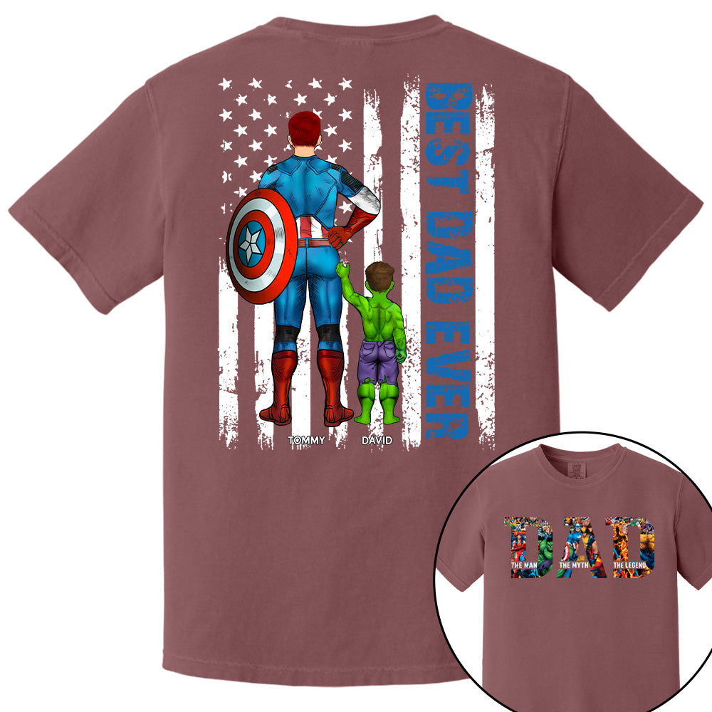Super Dad - The Man The Myth The Legend - Personalized Shirt For Dad Grandpa Husband NA04