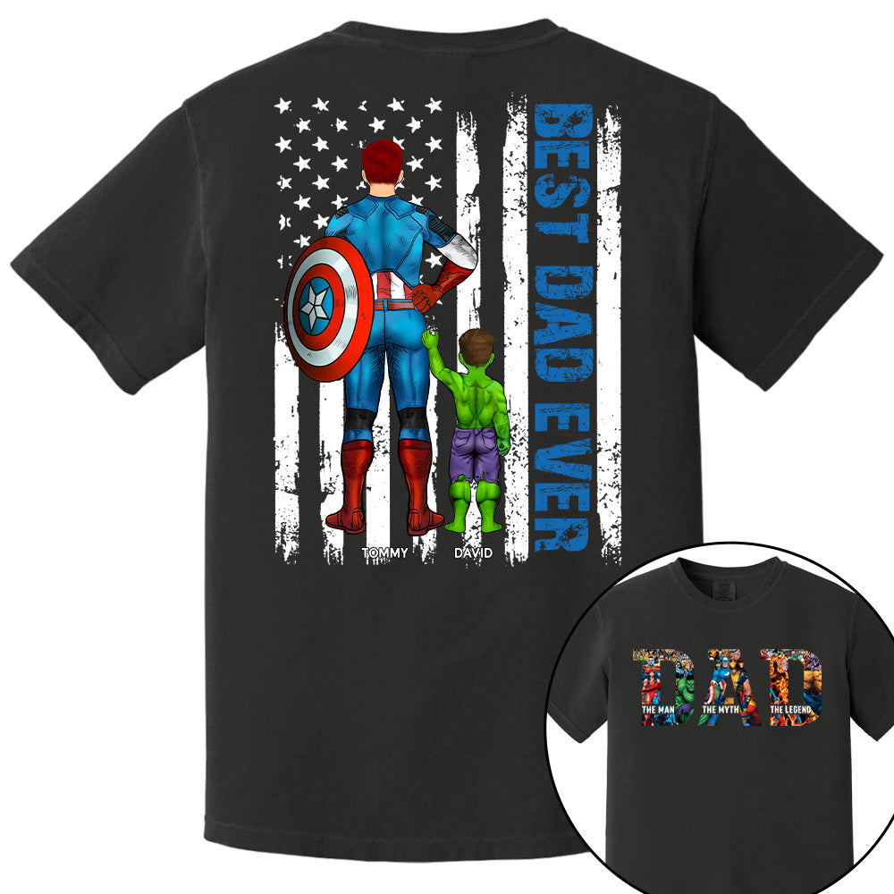 Super Dad - The Man The Myth The Legend - Personalized Shirt For Dad Grandpa Husband NA04