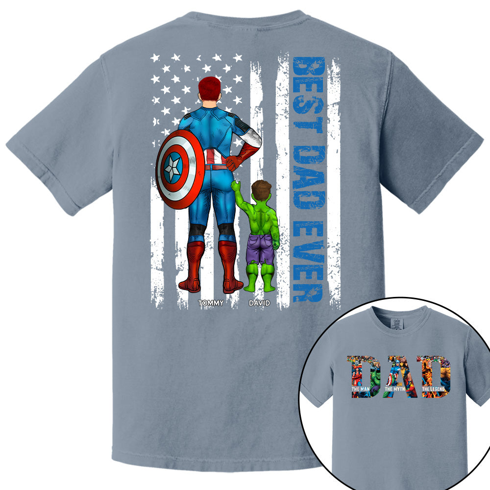 Super Dad - The Man The Myth The Legend - Personalized Shirt For Dad Grandpa Husband NA04