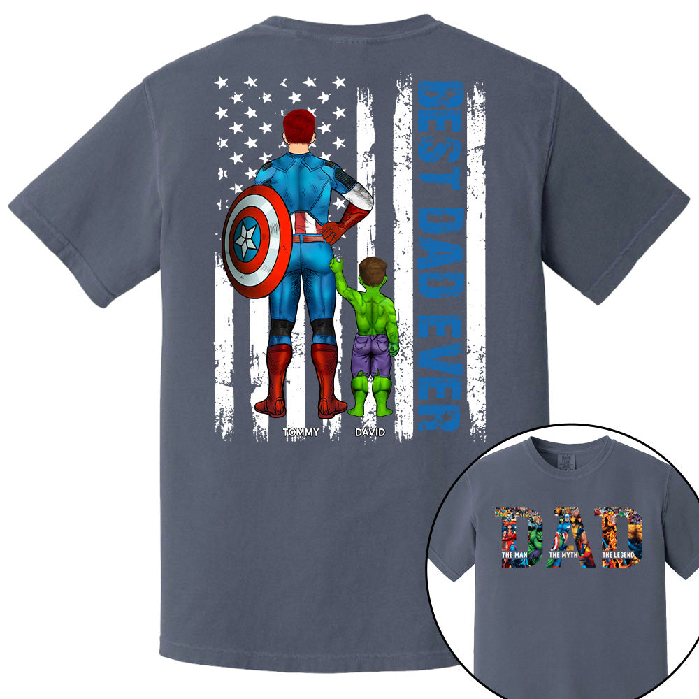 Super Dad - The Man The Myth The Legend - Personalized Shirt For Dad Grandpa Husband NA04