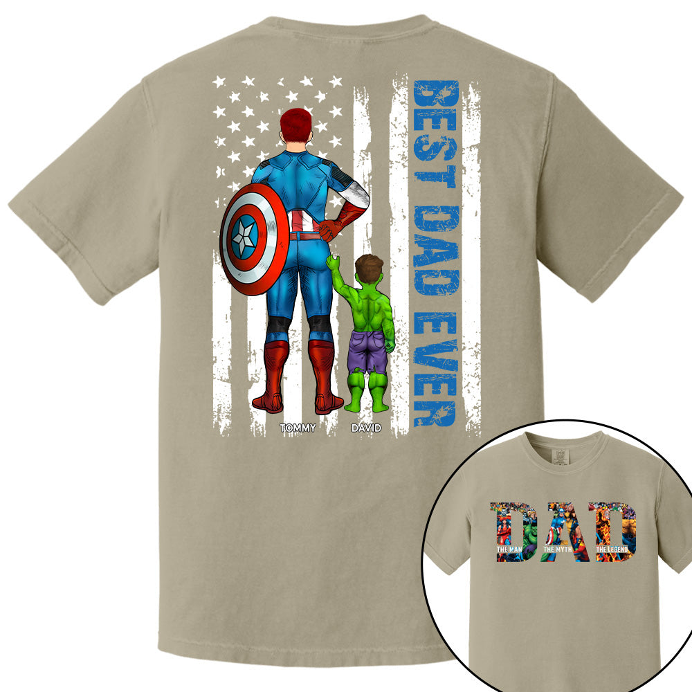 Super Dad - The Man The Myth The Legend - Personalized Shirt For Dad Grandpa Husband NA04
