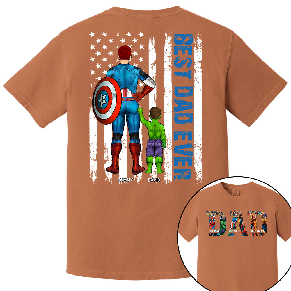 Super Dad - The Man The Myth The Legend - Personalized Shirt For Dad Grandpa Husband NA04