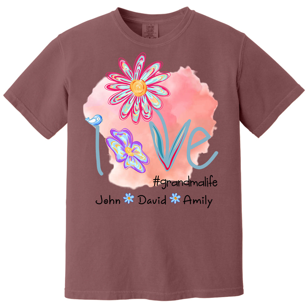 Love Grandmalife - Personalized Shirt For Nana Gigi NA04 - Cute Gift For Mom Grandma Day NA04