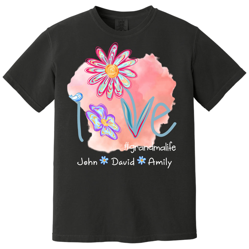 Love Grandmalife - Personalized Shirt For Nana Gigi NA04 - Cute Gift For Mom Grandma Day NA04