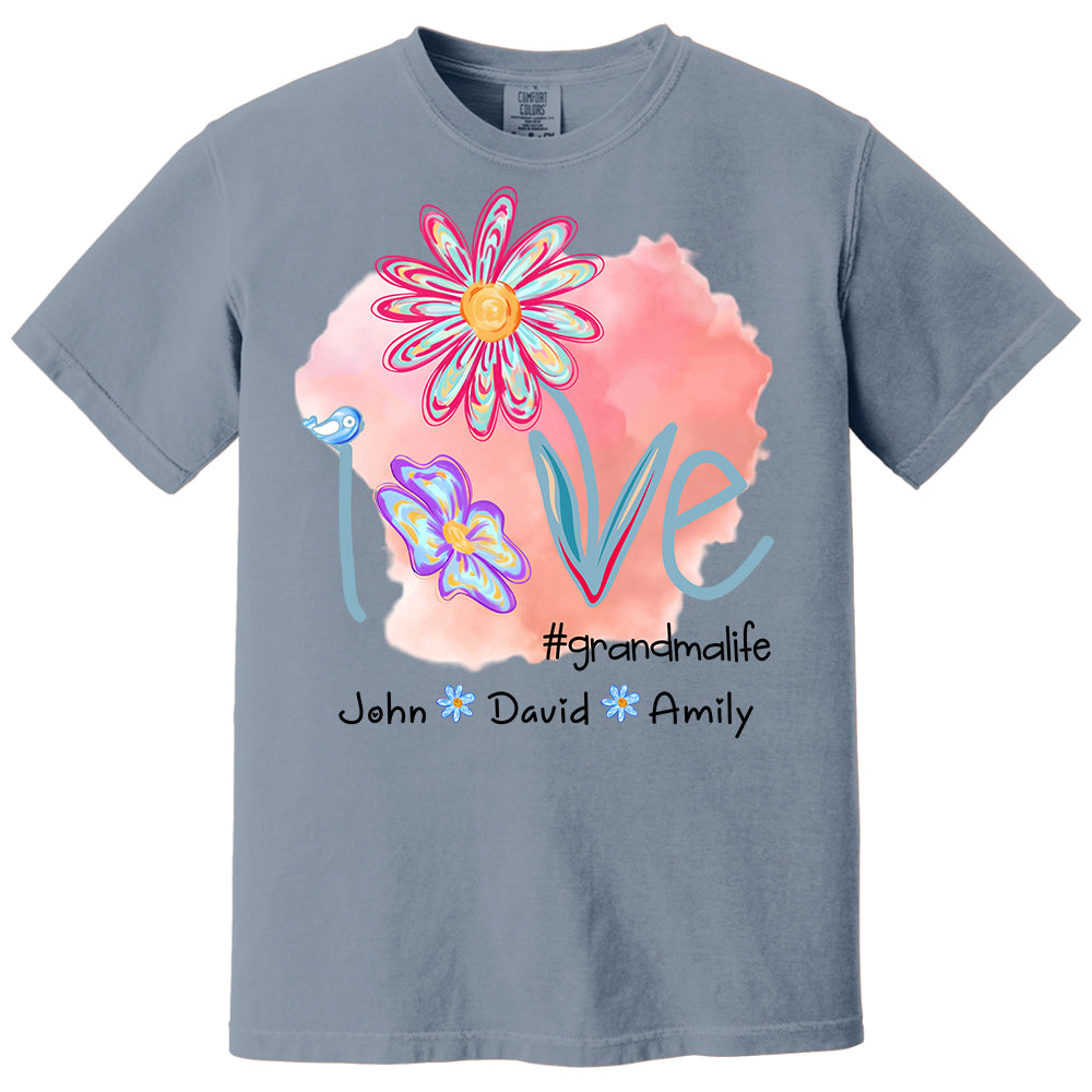 Love Grandmalife - Personalized Shirt For Nana Gigi NA04 - Cute Gift For Mom Grandma Day NA04