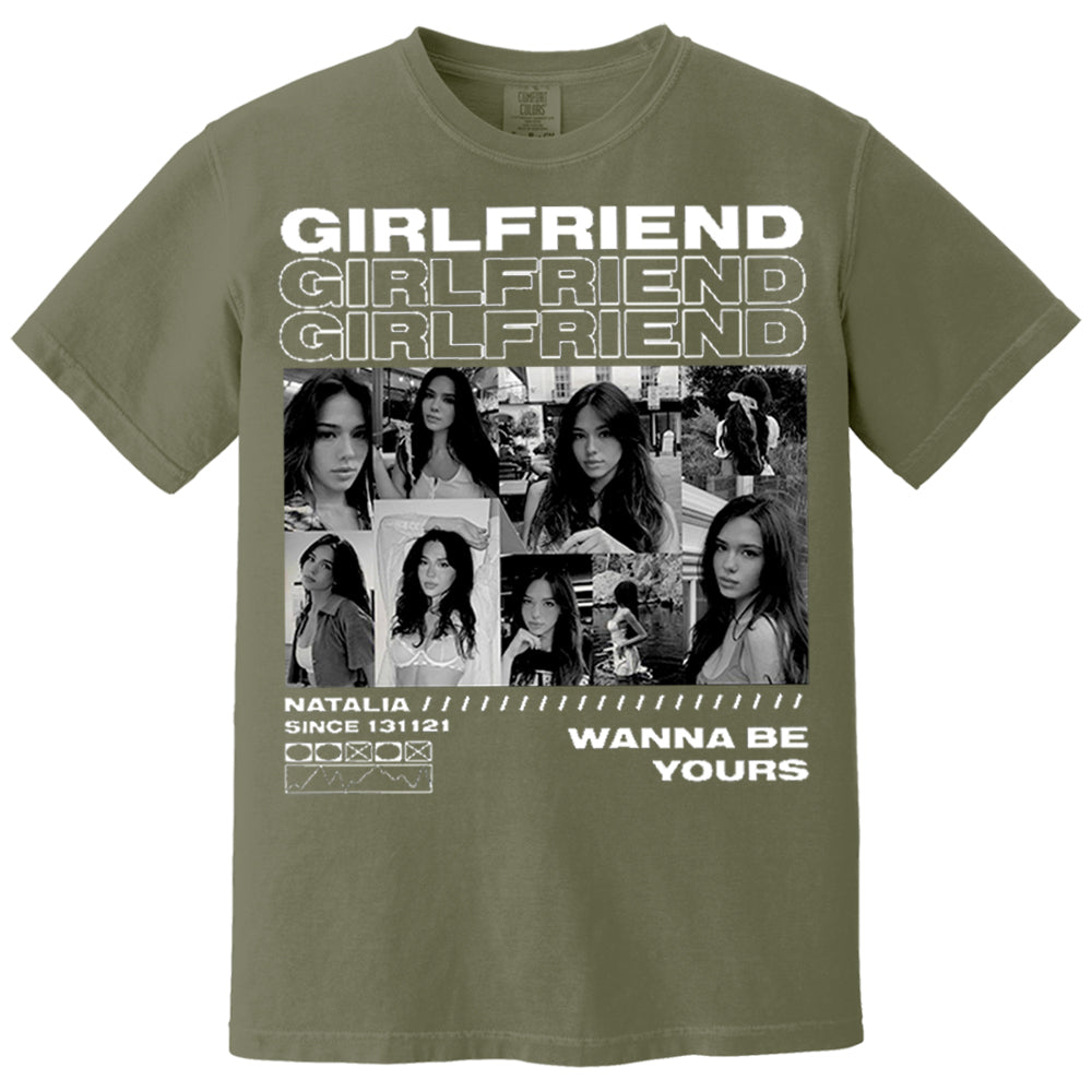 Custom Girlfriend T-Shirt with Face Photo Personalized Vintage Bootleg Rap Tee