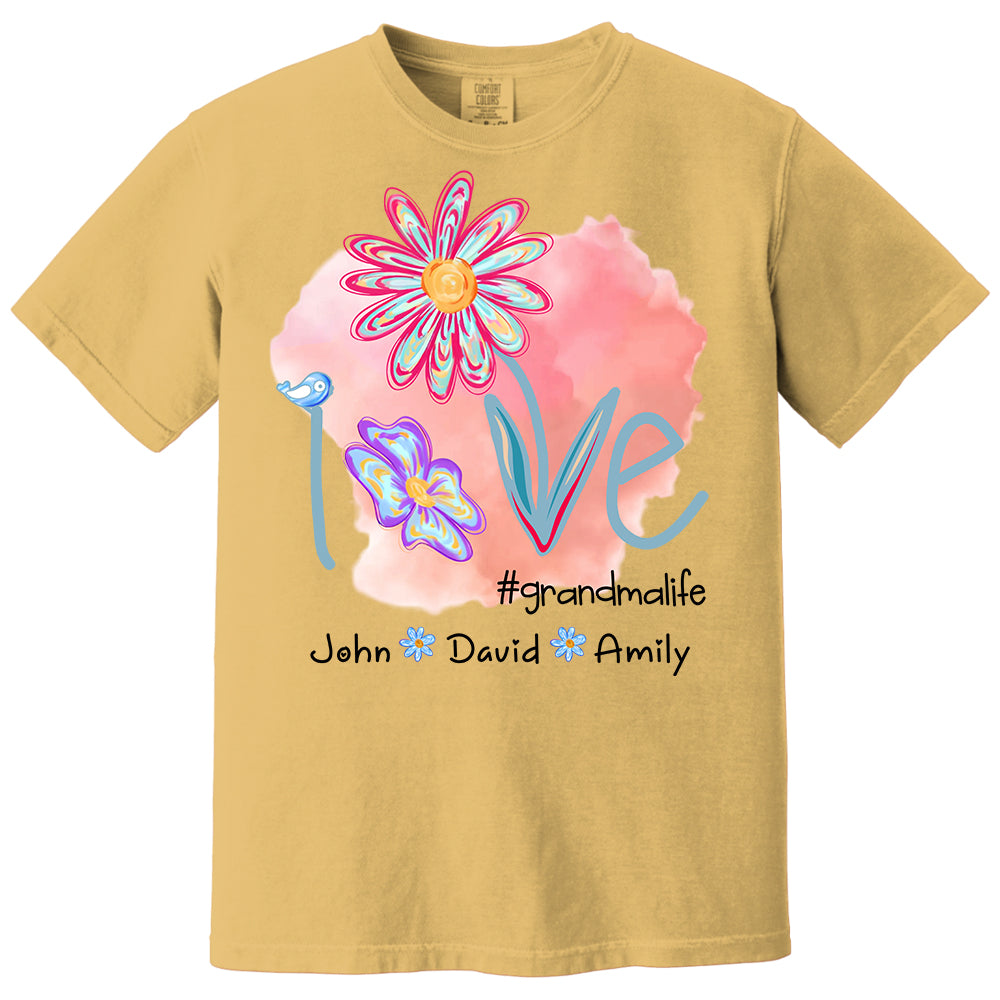 Love Grandmalife - Personalized Shirt For Nana Gigi NA04 - Cute Gift For Mom Grandma Day NA04