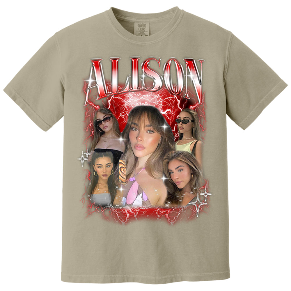 Personalized Bootleg Rap Shirts for Girlfriend & Boyfriend, Custom Tee with Face Photo