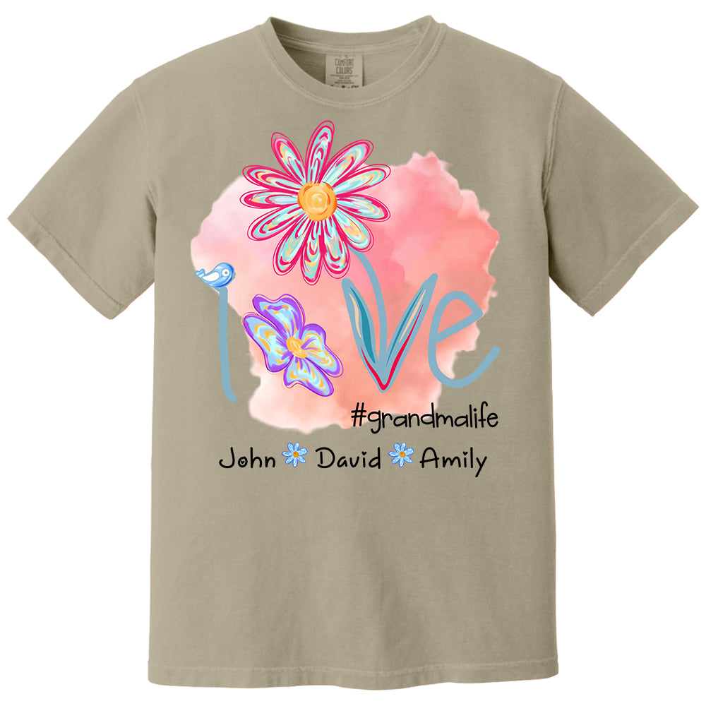 Love Grandmalife - Personalized Shirt For Nana Gigi NA04 - Cute Gift For Mom Grandma Day NA04