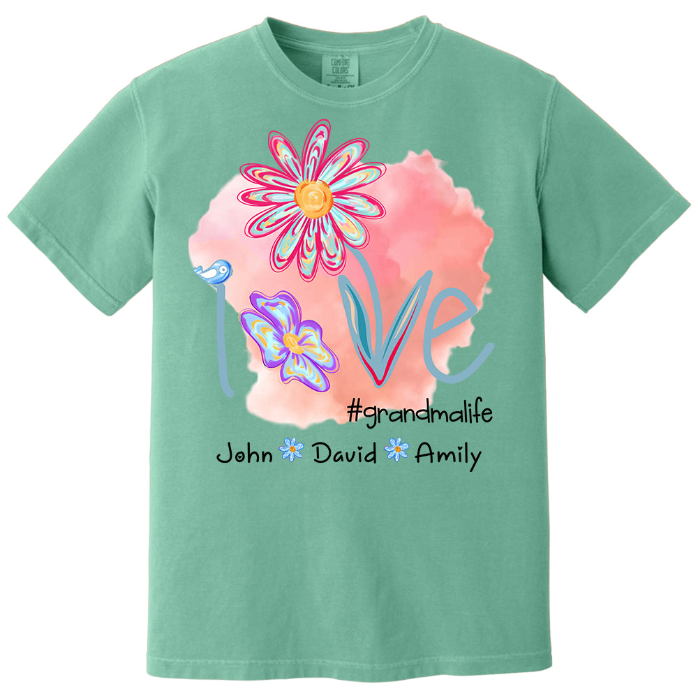 Love Grandmalife - Personalized Shirt For Nana Gigi NA04 - Cute Gift For Mom Grandma Day NA04