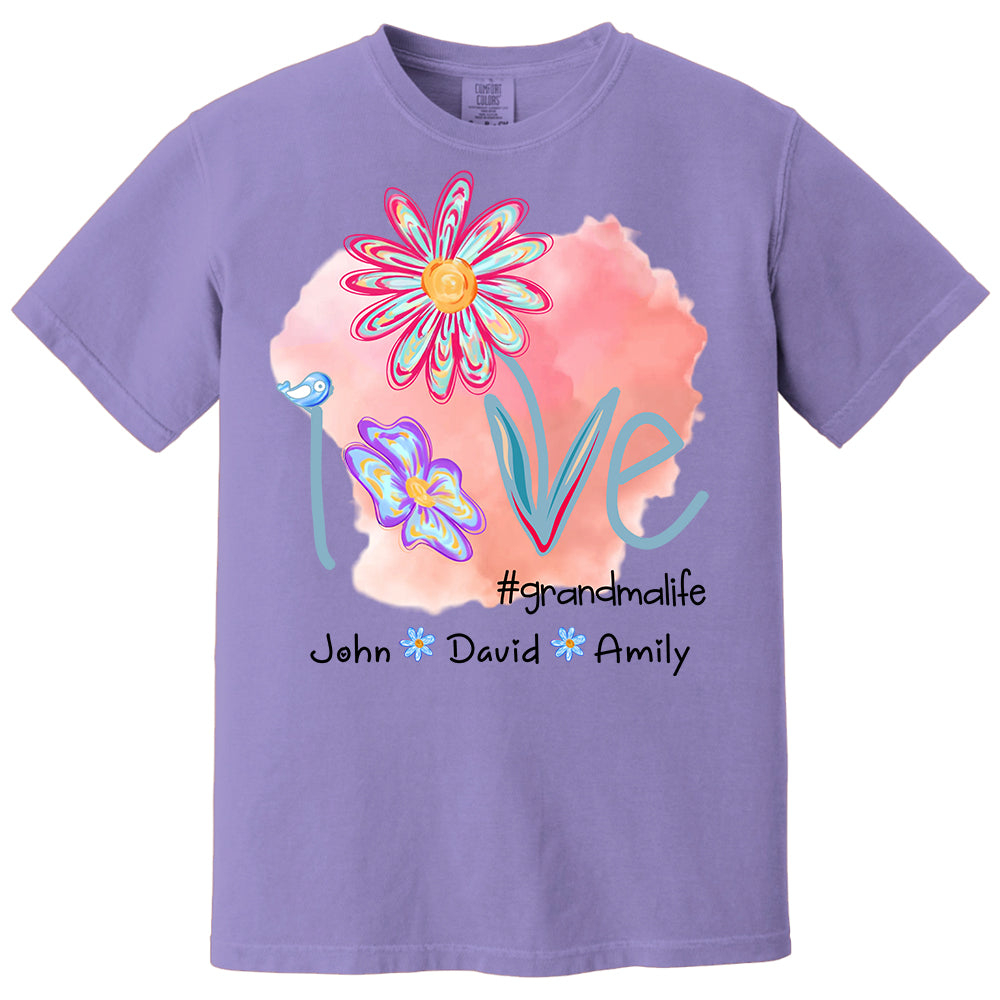 Love Grandmalife - Personalized Shirt For Nana Gigi NA04 - Cute Gift For Mom Grandma Day NA04