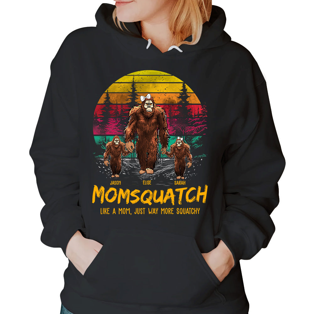 Momsquatch, Like A Mom, Just Way More Squatchy - Personalized Vintage Shirt