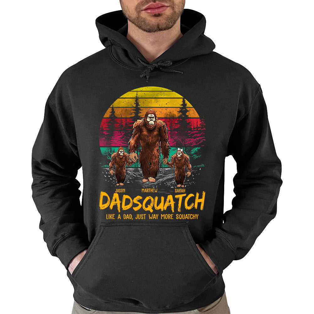 Dadsquatch, Like A Dad, Just Way More Squatchy - Personalized Vintage Shirt