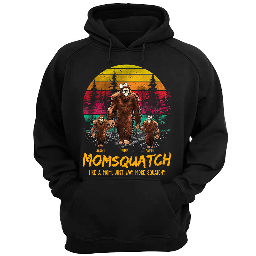 Momsquatch, Like A Mom, Just Way More Squatchy - Personalized Vintage Shirt