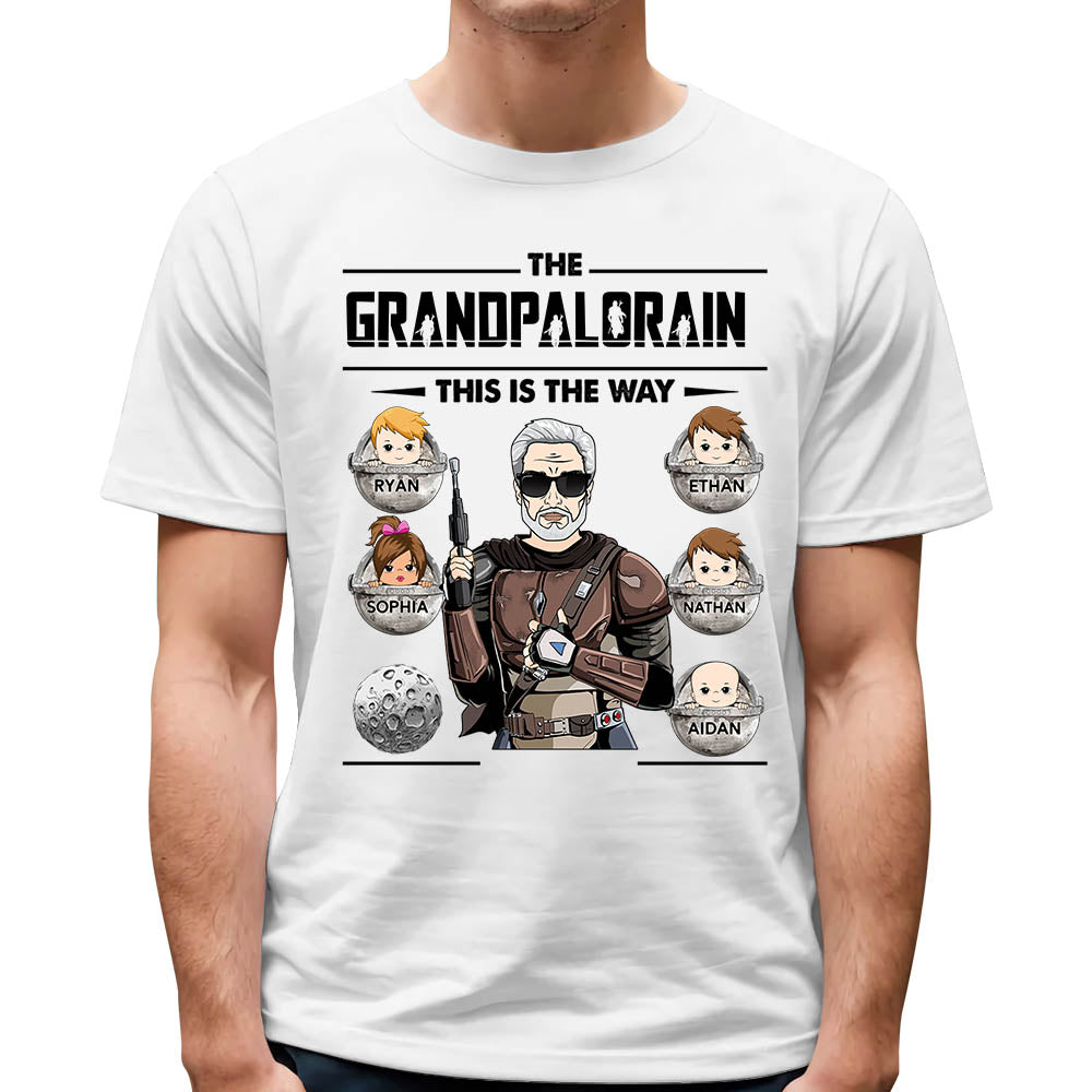 The Grandpalorian This Is The Way T-Shirt: Unique Father's Day Gift for Grandpa