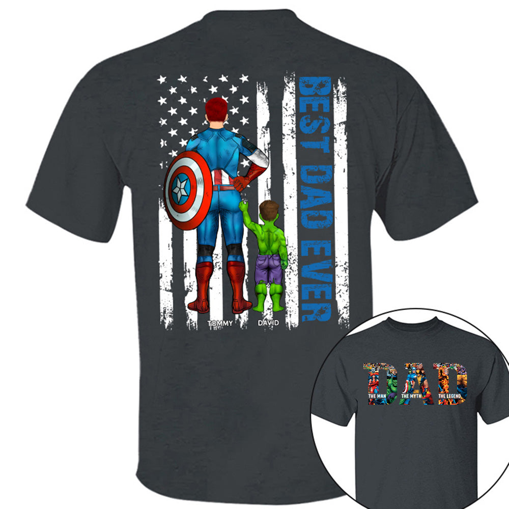 Super Dad - The Man The Myth The Legend - Personalized Shirt For Dad Grandpa Husband NA04