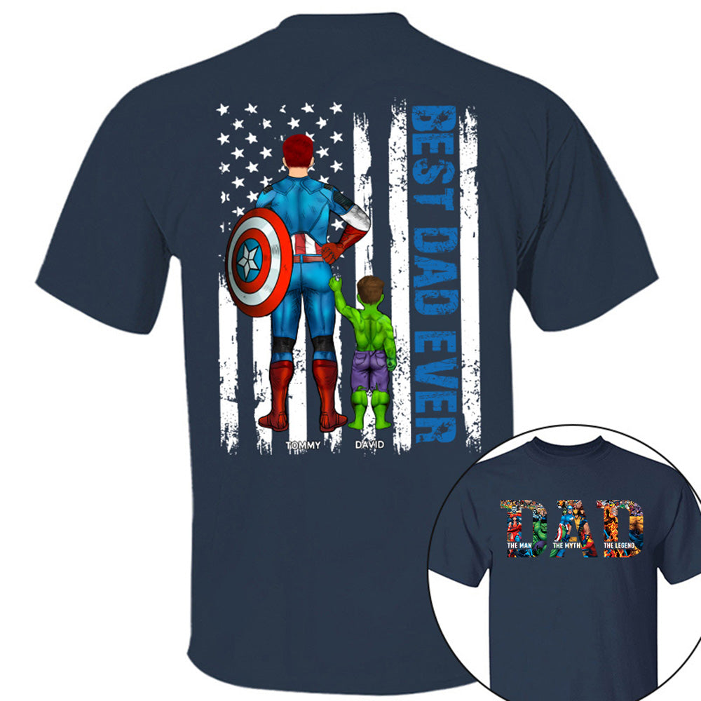 Super Dad - The Man The Myth The Legend - Personalized Shirt For Dad Grandpa Husband NA04