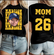Custom Photo Baseball Game Day, Personalized Baseball Mom Shirt, Gift For Baseball Lover A2110 Pt99