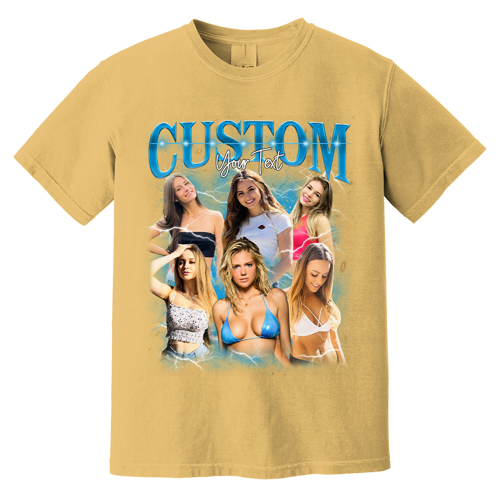 Custom Bootleg Rap Tee, Custom Photo Shirt, Retro Custom Bootleg Rap Tee, Custom Your Photo, Insert Your Design, Vintage Graphic 90s Tshirt