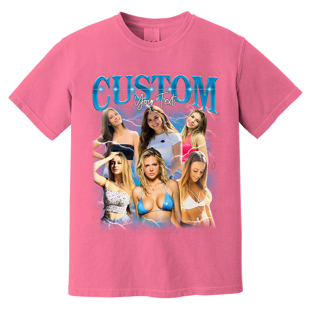 Custom Bootleg Rap Tee, Custom Photo Shirt, Retro Custom Bootleg Rap Tee, Custom Your Photo, Insert Your Design, Vintage Graphic 90s Tshirt