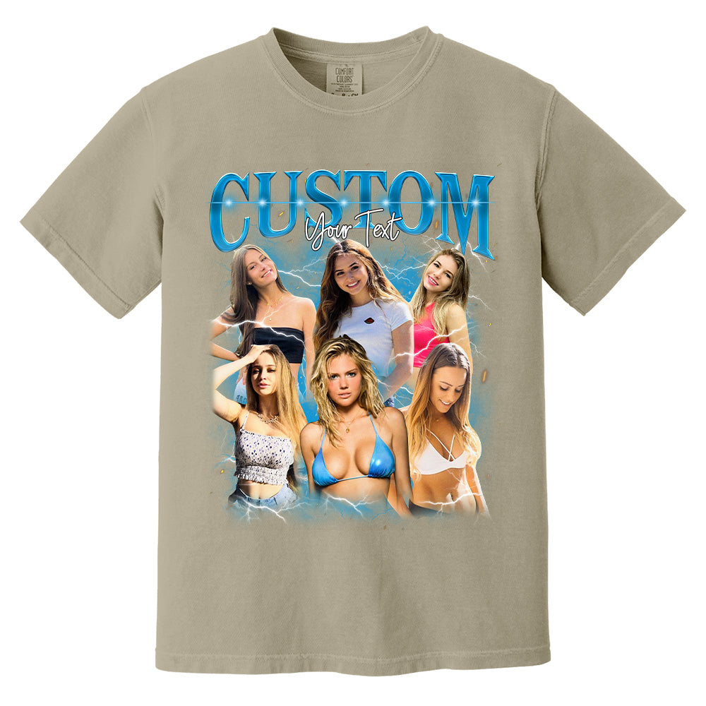 Custom Bootleg Rap Tee, Custom Photo Shirt, Retro Custom Bootleg Rap Tee, Custom Your Photo, Insert Your Design, Vintage Graphic 90s Tshirt