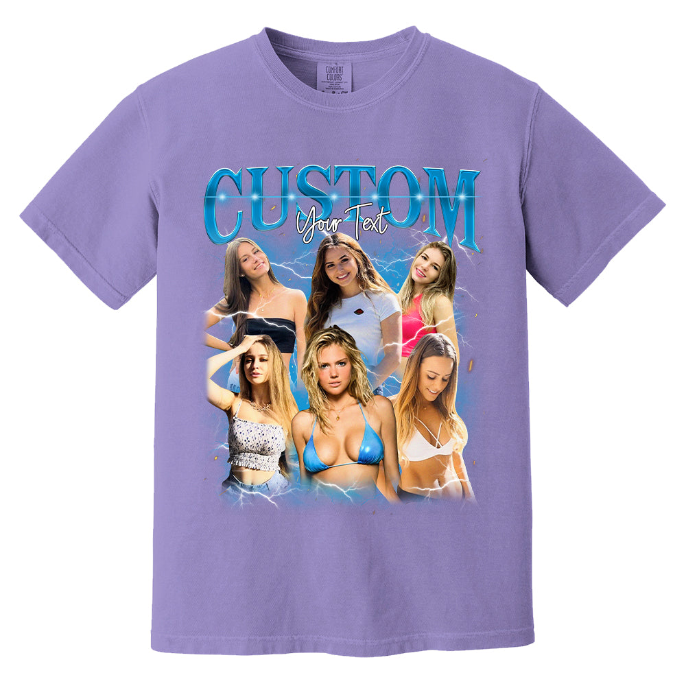 Custom Bootleg Rap Tee, Custom Photo Shirt, Retro Custom Bootleg Rap Tee, Custom Your Photo, Insert Your Design, Vintage Graphic 90s Tshirt