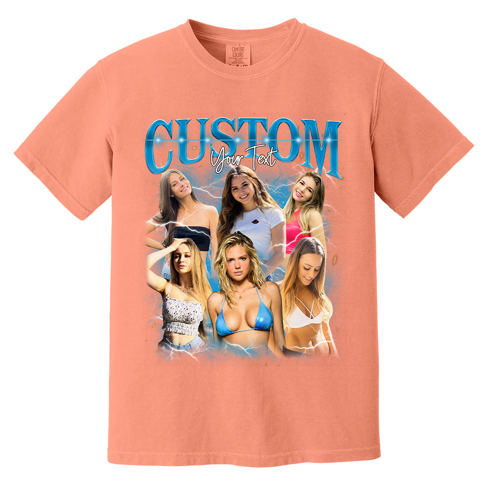 Custom Bootleg Rap Tee, Custom Photo Shirt, Retro Custom Bootleg Rap Tee, Custom Your Photo, Insert Your Design, Vintage Graphic 90s Tshirt