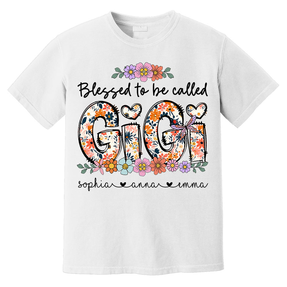 Personalized Blessed To Be Called NaNa, Custom Nickname And Grandkids T1807 Do99